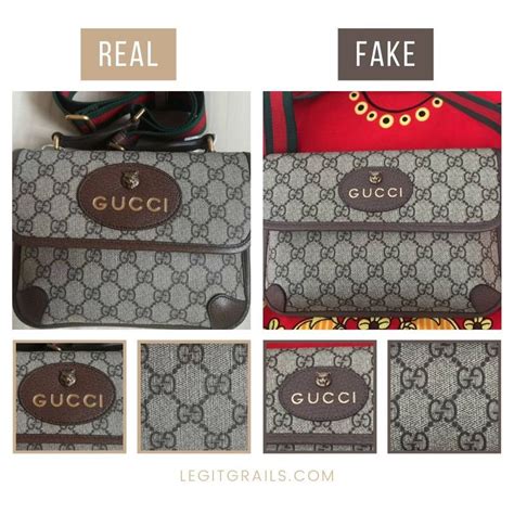 fake gucci man bag vs real|inside a real gucci bag.